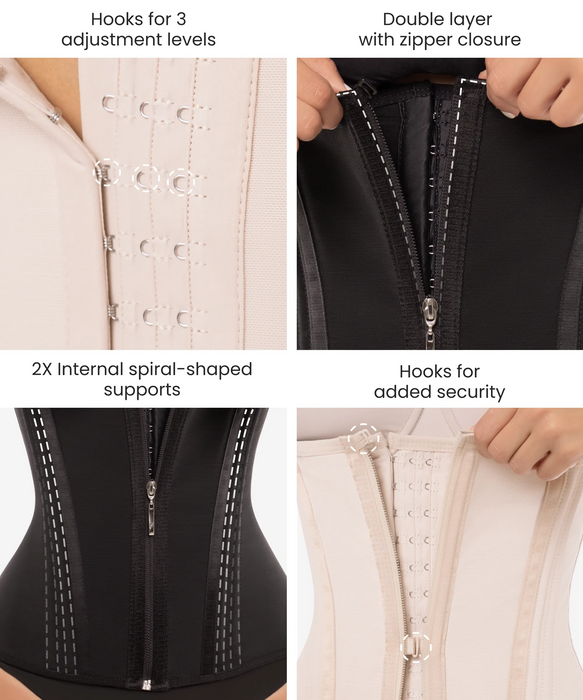 1328 - Vest with V shape & zipper