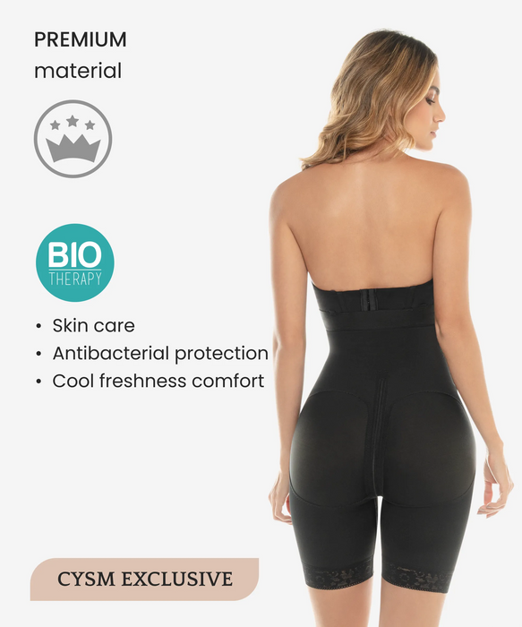 260 - Strapless Compression Bodysuit With Zip Crotch