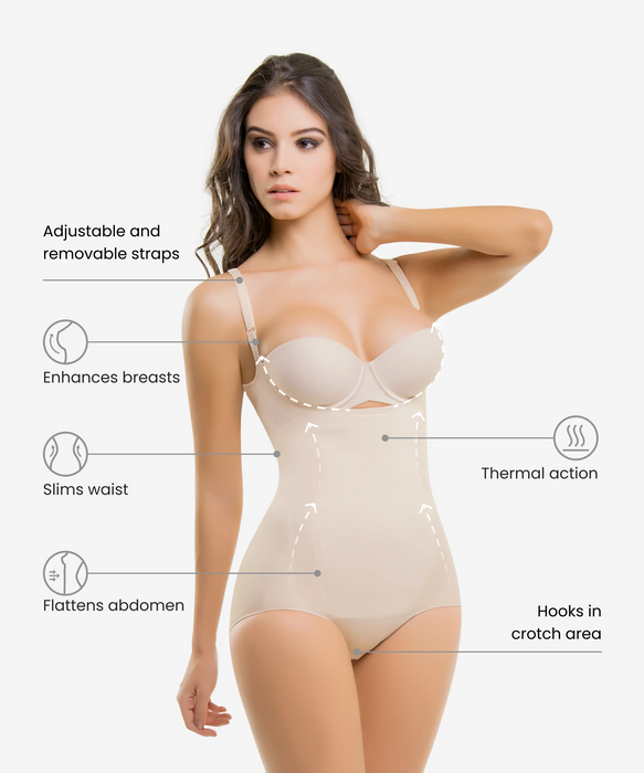 1577 - Seamless Thermal Abdomen Focused Body Shaper Panty