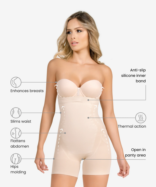385 Thermal Body Shaper With Wide Straps