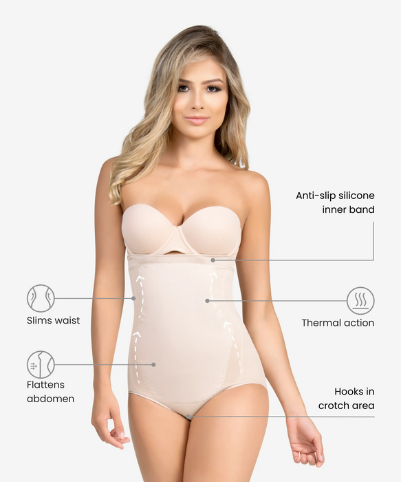 1595 - High-Waist Tummy Control Shaper in Panty