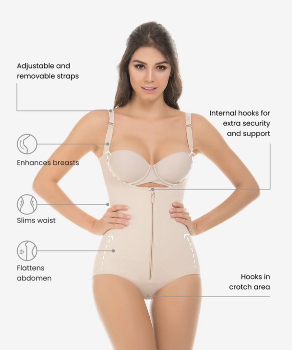 2108 - Slimming Body Shaper with Back Support Panty