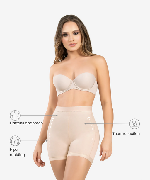 CYSM 385 THERMAL BODY SHAPER WITH WIDE STRAPS MEDIUM- NUDE SHAPEWEAR for  sale online