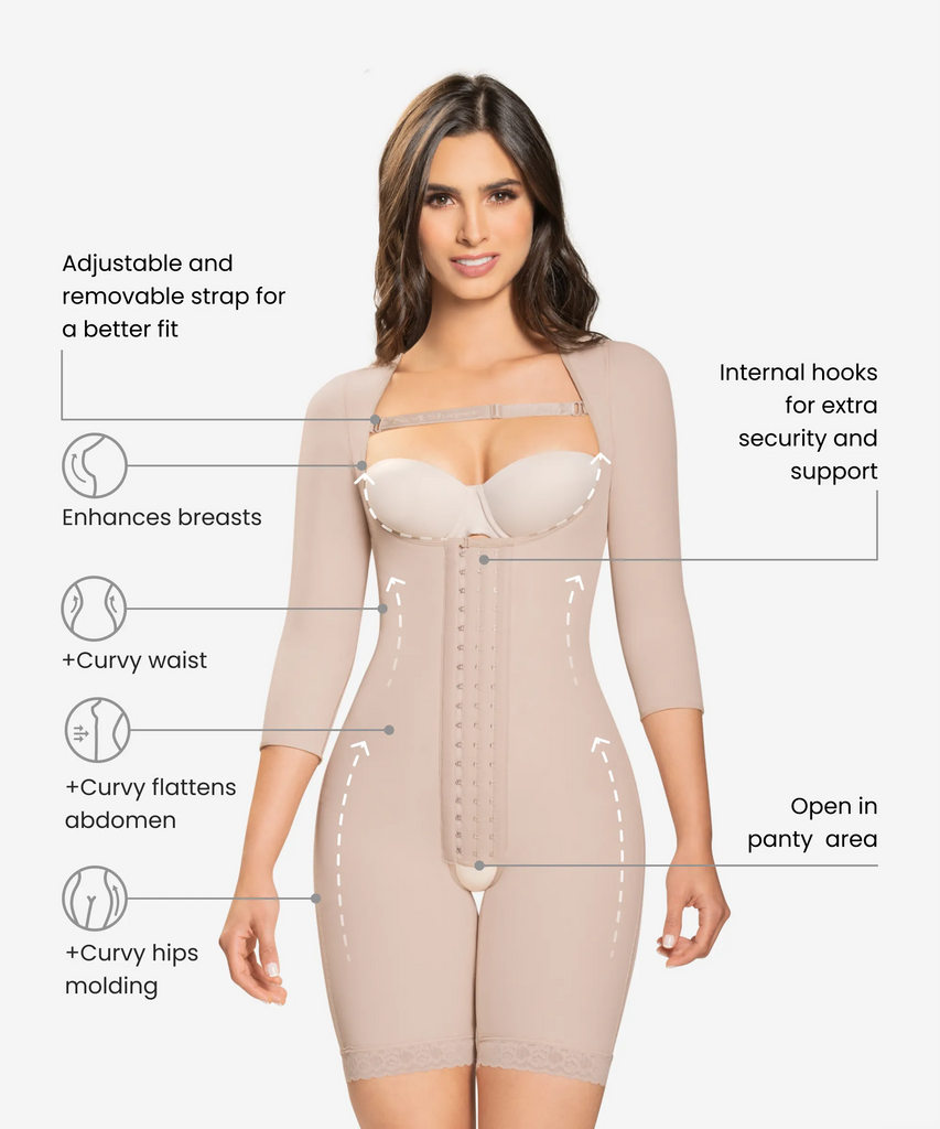 Premium Colombian Shapewear Body Shaper for women tummy Torso Brace  Lovehandles Levele 