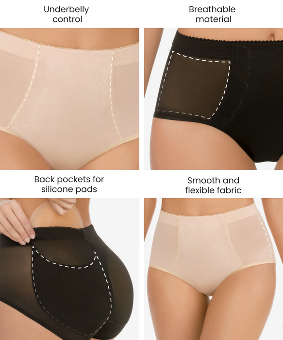 3 - Butt-Enhancing Padded Panty with Silicone Pads
