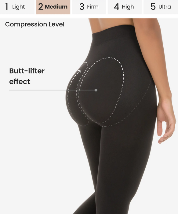 3108 - Seamless Abdomen Control Butt-Lifter Leggings