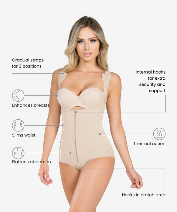 385 - Thermal Body Shaper With Wide Straps