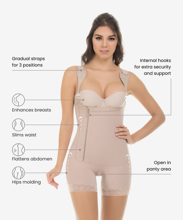 New Adjustable Hooks High Waist Tummy Control Body Shaper Women