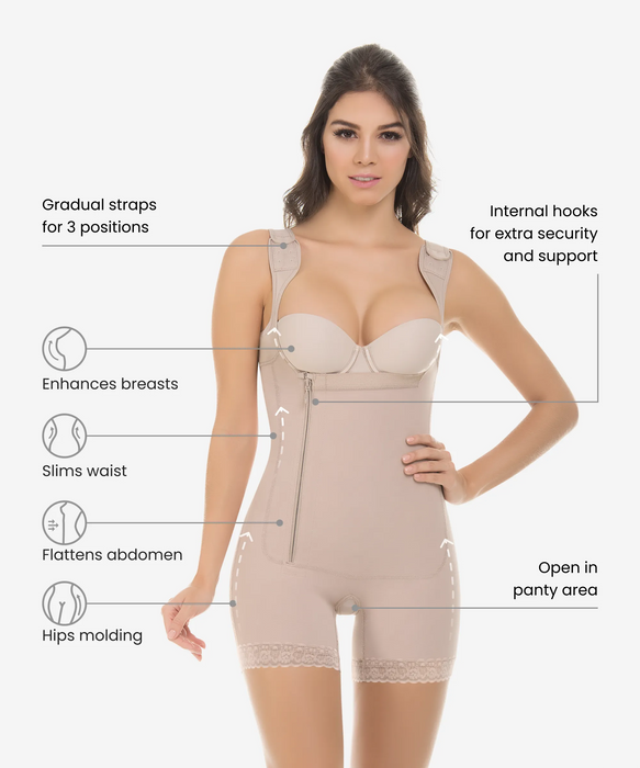 436 - Tummy Control Body Shaper in Boyshort