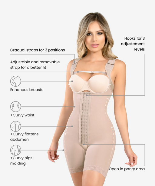 Premium Colombian Shapewear Body Shaper for women tummy Torso Brace  Lovehandles Levele