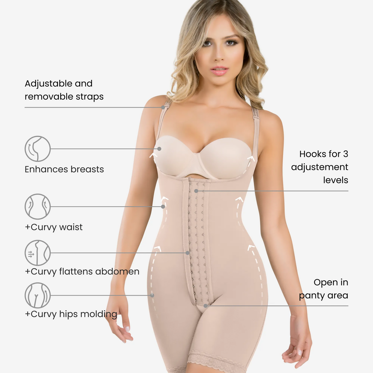 Shorts Bodysuit For Full Body Control — CYSM Shapers
