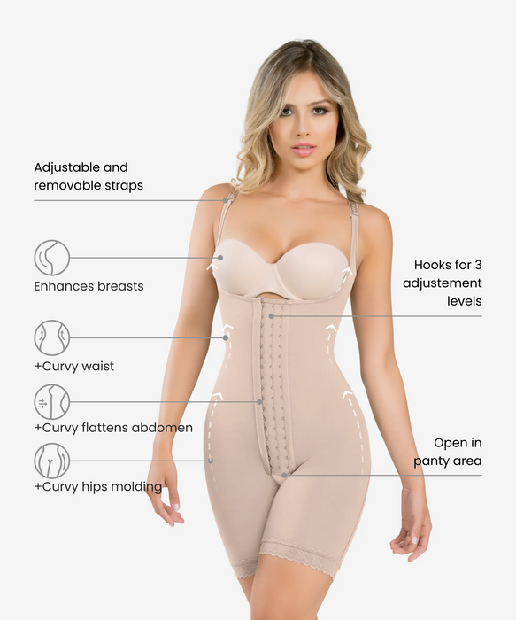 Firm top control bodysuit
