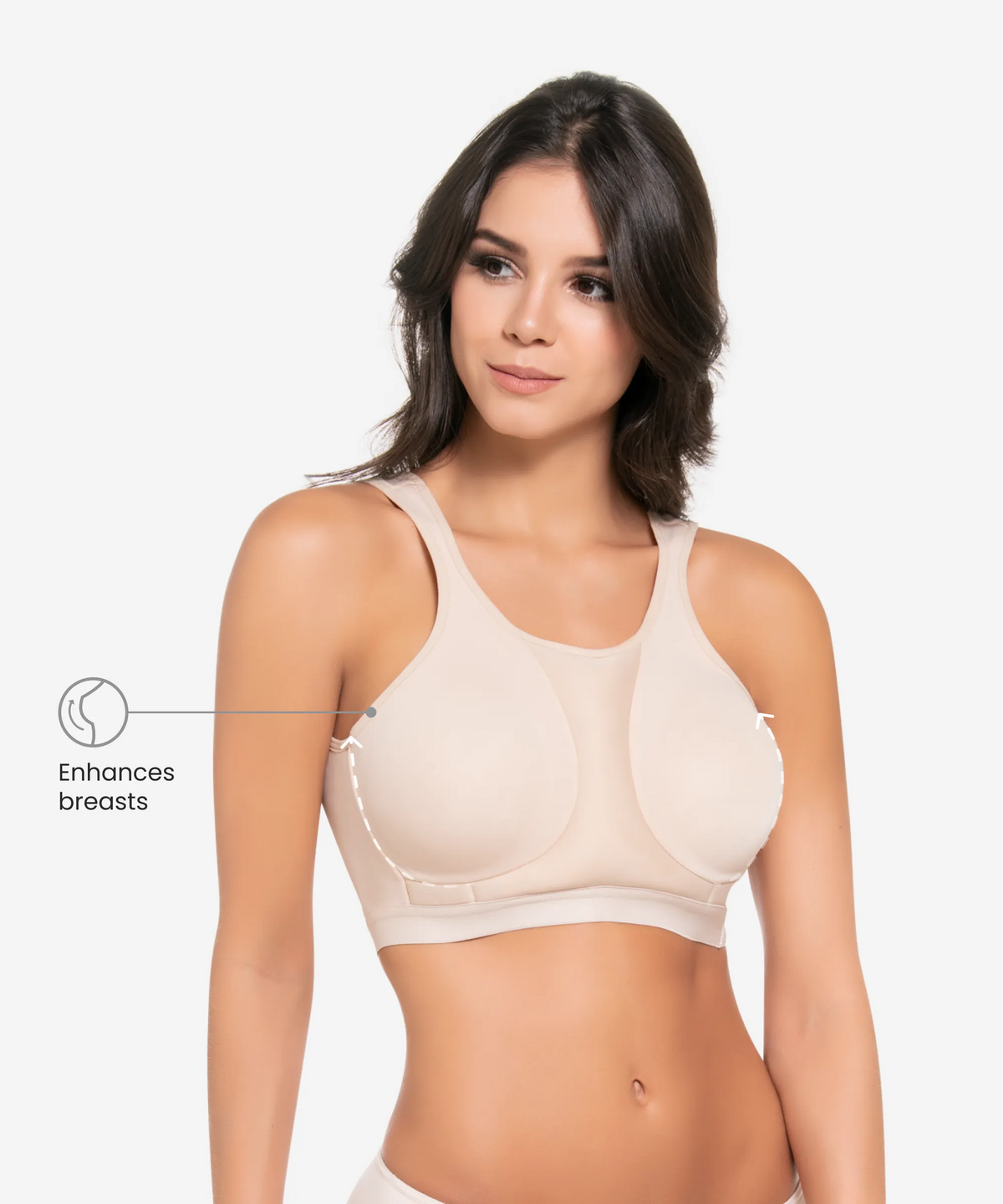 440 - Front Closure Bust Support Bra - BW — CYSM PRO - Colombia y