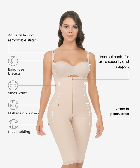 490 - The High- Control Open-Bust Contouring Bodysuit
