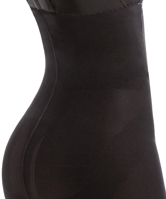 1424 -Enterizo Térmico Strapless Realza Gluteos / Butt-Lifting Slimming Bodysuit - BW